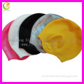 fashion stylish silicone swimming caps with ear,protector hair dry soft comformable hats for swimming